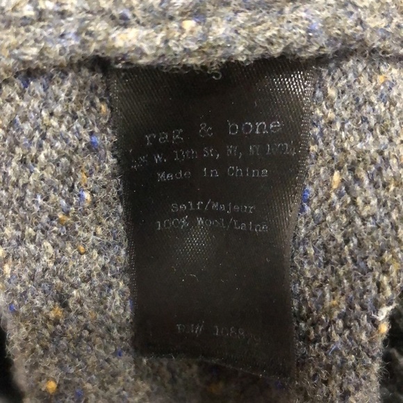 Rag & Bone Sweater Size XL Dark Gray Speckled Wool Pullover - Picture 7 of 11